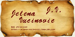 Jelena Vučinović vizit kartica